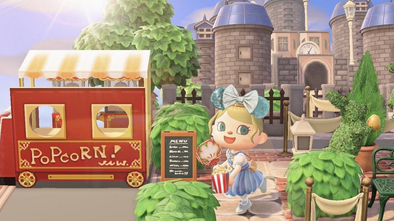 ぴぐpiあつ森ディズニー 途中だけどポップコーンワゴン作ってる Disneyland T Co Qibtrwo2u8 Twitter