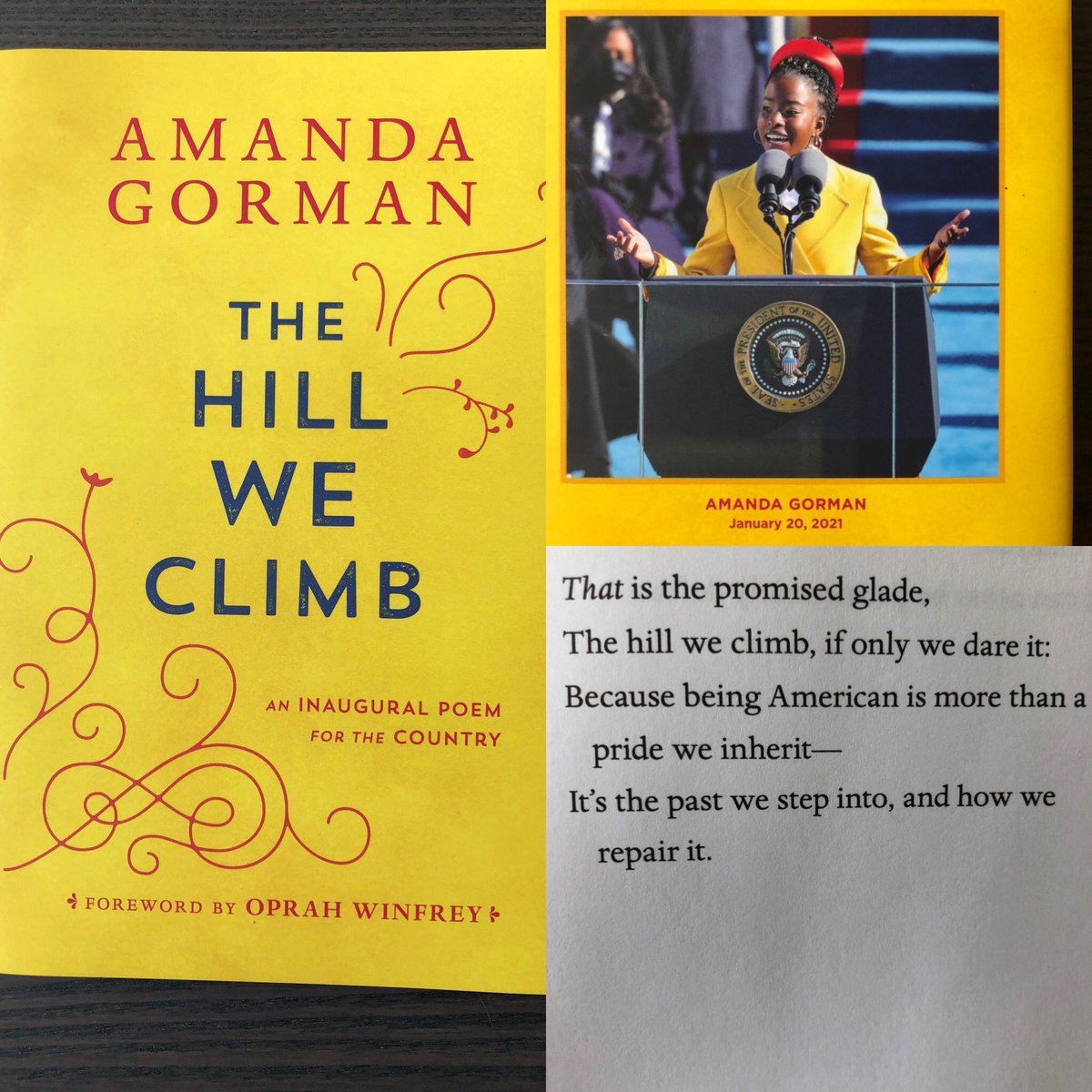 LibraryMcmicken's tweet photo. Thanks @HighlineSchlsFd for getting us a copy of this amazing book! My students and I can’t wait to read it! #wearehighline #mcmreads #highlinereads #AmandaGorman https://t.co/qtJ8RWtk92