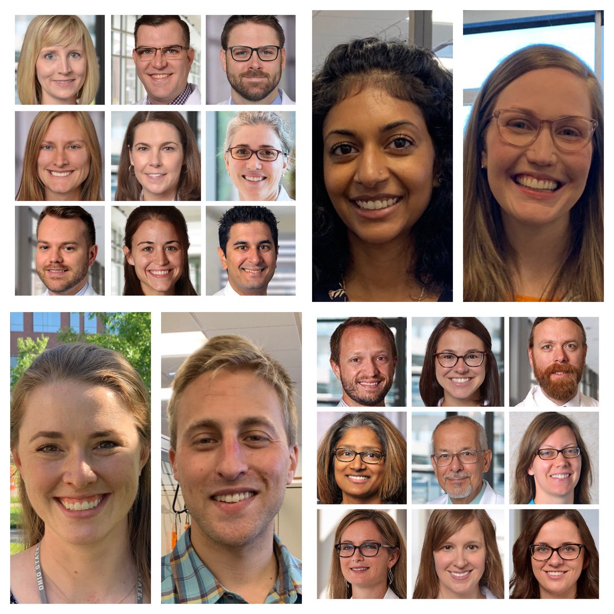 Thanks for the idea/inspiration <a href="/Stanford_PC/">Stanford Palliative Care</a> ❤️

Meet the FABULOUS physicians at THE Ohio State Pal Med Program!!
#DoctorsDay2021 

Including our amazing fellows!
<a href="/thjersak/">Taylor Jersak, MD</a> <a href="/DanielKrakauer/">Daniel Krakauer</a> <a href="/sinthu17/">Sinthana U. Ramsey, DO</a> &amp; non-Twitter (yet) Sarah Schaefer

&amp; the untaggable @bl_waterman 
<a href="/OSUWexMed/">The Ohio State University Wexner Medical Center</a>