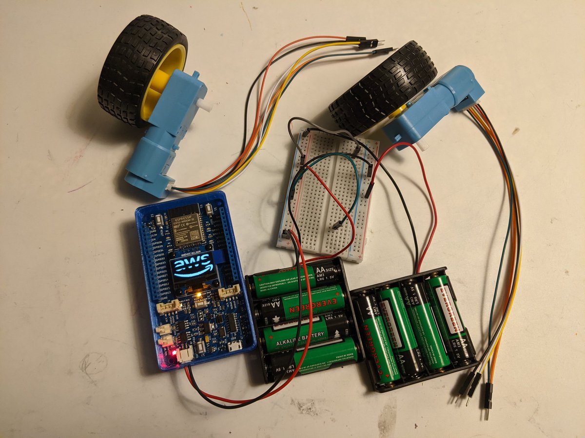 HackHadabot's tweet photo. Hmm, the beginnings of an updated @HackHadabot @rosorg #ros2 #robotics edu kit? 🤔... Via #playground4robotics board by @vsenger @cambuscaron @AWSOpen. As usual, follow us, n stay tuned! https://t.co/tDZMX9huWA