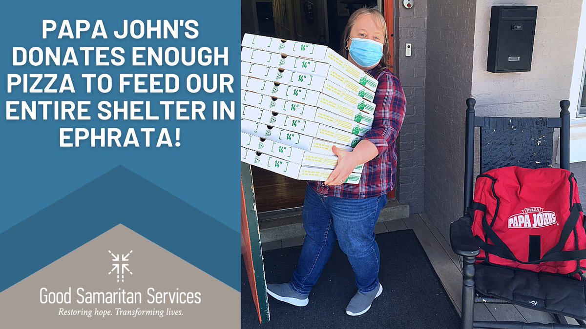 🍕What's for dinner?!🍕

A big thanks to <a href="/PapaJohns/">Papa Johns</a> for surprising our Residential Housing unit in Ephrata with 17 pizzas! Our participants are having a very festive Tuesday Surprise Pizza Party!