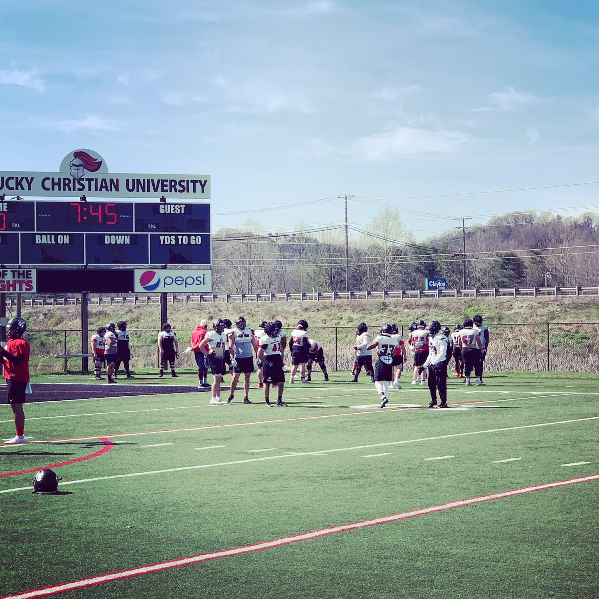 Coach_Aguila's tweet photo. KCU Knights preparing for this week’s game! Go knights! Join the knights. #KnightRaid #RunRaid #HonorGod https://t.co/s72SjaHDmj