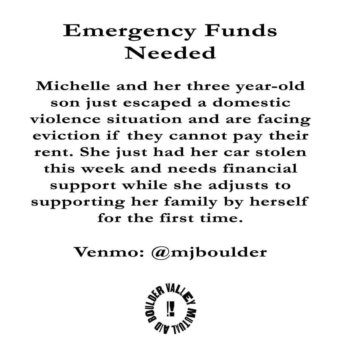 TW: DV

Emergency Fundraiser to keep a young family from being evicted, please consider helping our friend and neighbor out of a bad situation.