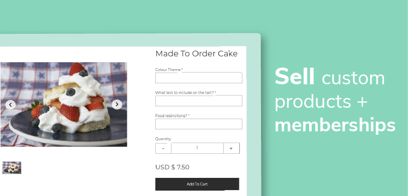 WebsiteDotCom's tweet photo. Have you tried adding a Personalized Order Details Form to your online store products? These product forms are a great way to sell memberships or customizable products - find out more here: https://t.co/l083jXXxdG https://t.co/9U4Anpwe0a