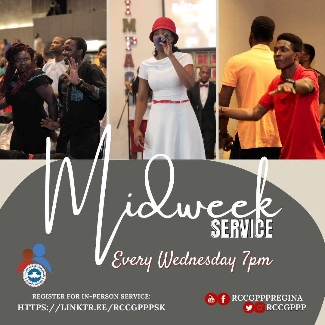 rccgpnsk's tweet photo. Join us for Midweek Service this Wednesday happening both In-person and Online.
Register for In-Person: https://t.co/KRA42jbeyF (Link In Bio)
#RCCGPPP #YQR #PeculiarNation #ReginaChurch #Yqrchurch #GreatMultiplication #Regina #Canada #SupernaturalJoy https://t.co/ndqnE4zxIA