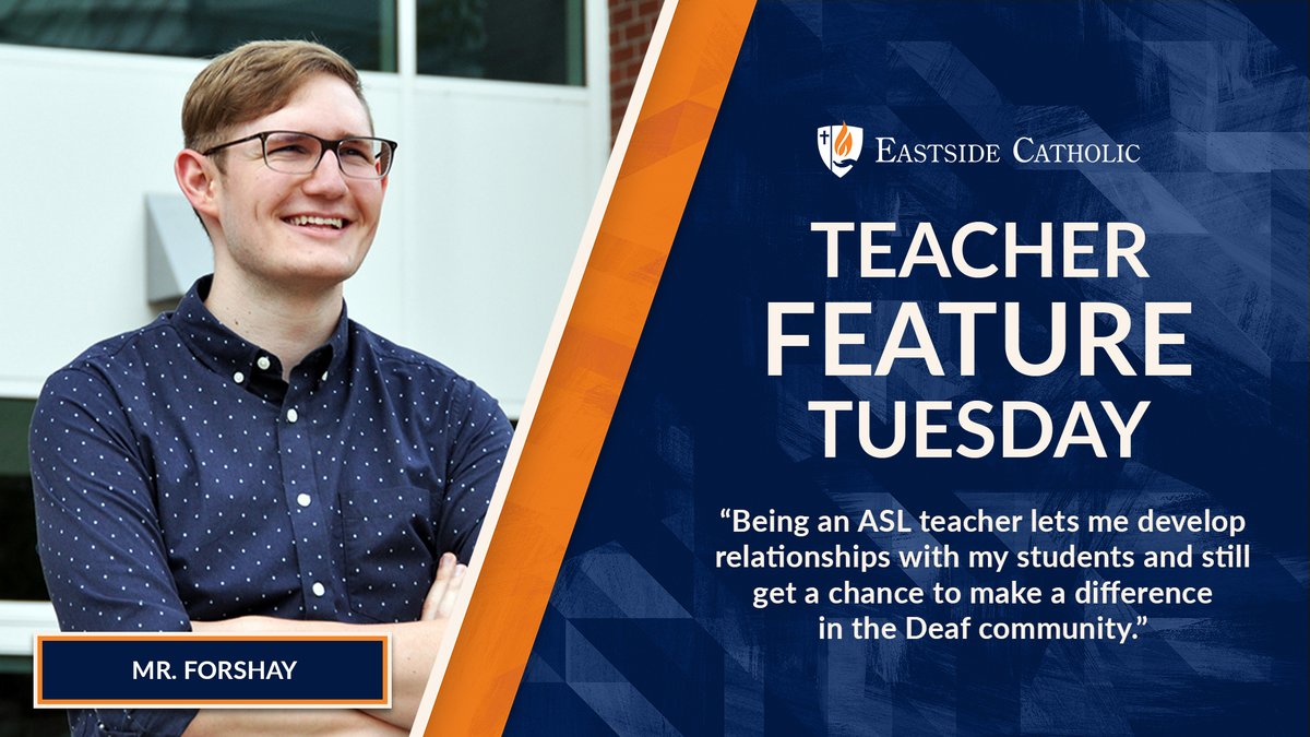 “Being an ASL teacher lets me develop relationships with my students and still get a chance to make a difference in the Deaf community.” 

Read more about ASL Teacher Mr. Forshay in this week's #TeacherFeatureTuesday! bit.ly/3wcNphk #WeAreEC #NationalDeafHistoryMonth
