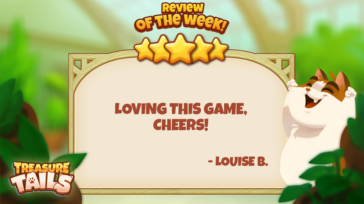 Thanks for the ⭐⭐⭐⭐⭐ review Louise! #playtreasuretails

⭐link.playtreasuretails.com/0WCz/a8874c97