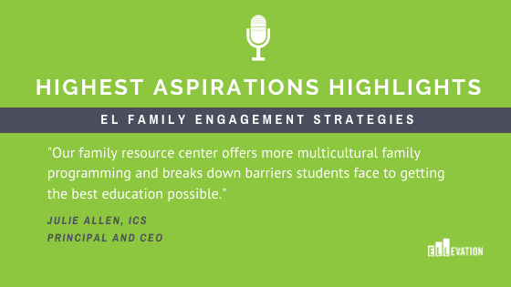 EllevationEd's tweet photo. Too often home language is viewed as a barrier to reaching families. Not @JulieAllenICS Principal and CEO of @ICSgeorgia where there are over 30 languages spoken by the student body - and an equally impressive number of family engagement strategies. Listen https://t.co/ZfDrDO0DEX https://t.co/dnJcxiVVBK
