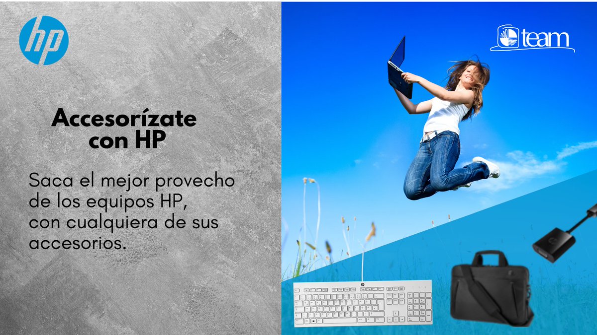 conexionteam's tweet image. #Teammate Llévate los accesorios originales para laptops y desktops HP: teclados y mouses, mochilas o maletines, ¡elige los que quieras!. Adquiérelos aquí: teamnet.com.mx/marcas-hp
Contáctanos 📲Whatsapp lnkd.in/ge7bDRN 
#HPteam #HPAttach #Mobility #AccesoriosDeCómputo