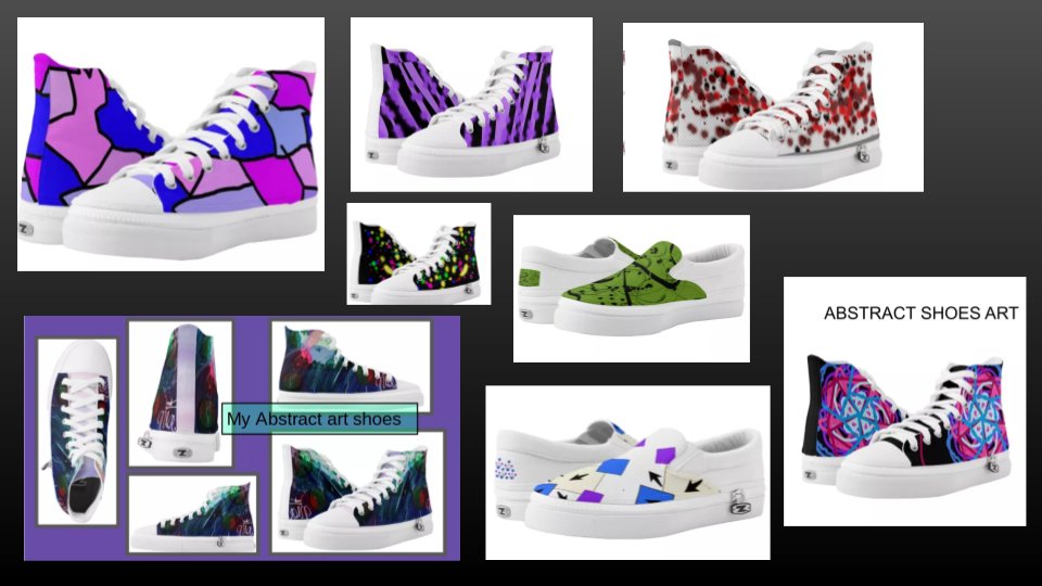 iTOVAR9's tweet photo. Students add their digital abstract painting to a pair of shoes! @jguerra_EMMS @Team_EMMS @CISD_Fine_Arts https://t.co/psJQBCDcRG