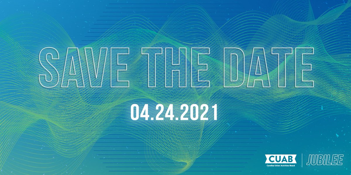 CUAB's tweet photo. We have exciting news coming soon... save the date (April 24th) for this year's virtual Jubilee performance! #UNCStudentLife https://t.co/4hRqVlz3sG