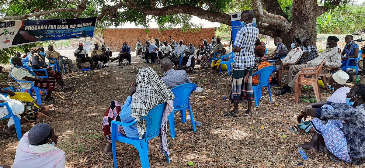 otoidamian's tweet photo. Today @KECOSCE with support of @UNDPKenya conducted community awareness forum on AJS policy, legal aid act 2016 and GBV in Dibe Village, empowering communities with knowledge on their rights is key to enhancing access to justice in Tana River. @Phyllis_Muema
@TAccess2justice https://t.co/Ur8nd68Ye7