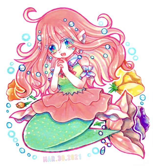 人魚 高画質 のtwitterイラスト検索結果 古い順