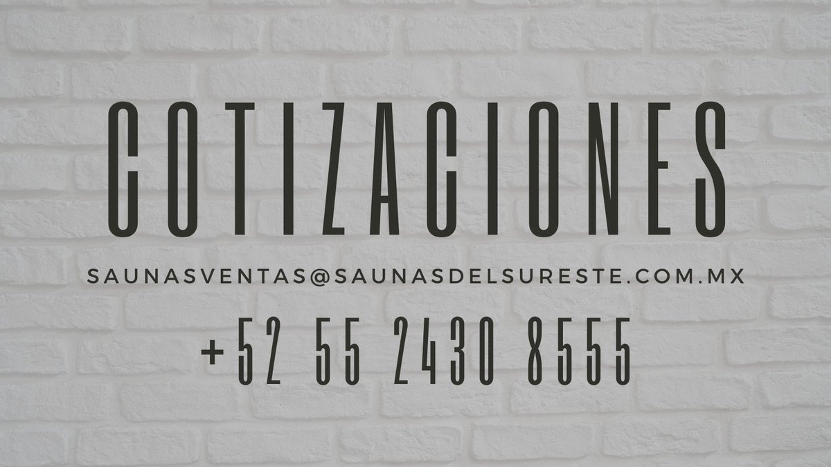 SaunasSureste's tweet photo. Saunas del sureste se pone a su disposición.

✨ Diseño
✨ Creación 
✨ Mantenimiento
✨ Venta de accesorios

#sauna #CDMX #relax https://t.co/xLuoezvsjl