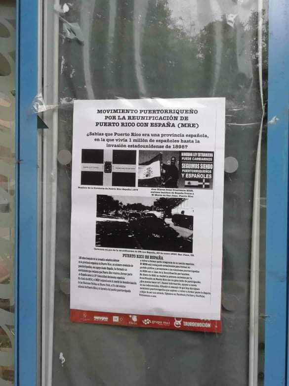 MREPR18's tweet photo. El pasado fin de semana  fue uno exitoso en la lucha de llevar el mensaje de la Reunificación de Puerto Rico con España. En una acción conjunta  con compatriotas de la península repartimos boletines en los siguientes pueblos de la Provincia de  Puerto Rico y en ESPAÑA. 🇪🇸🇪🇸🇪🇸 https://t.co/dDzyf7963V