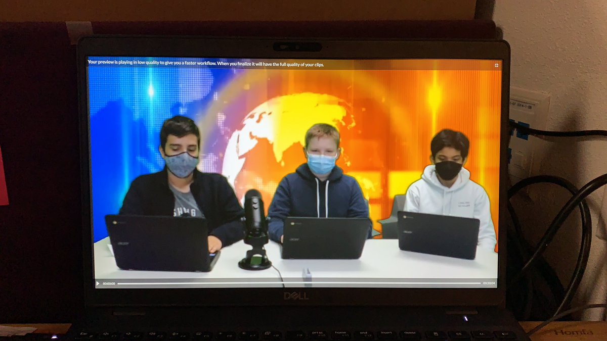 Mrs_Kaufmann's tweet photo. Shoutout to @Darron51037050 for letting my Biomed students use the green screen room for their “Outbreak!” commercials! Thanks @NJSmithEDU for the WeVideo refresher! The commercials look great. @ProsperRushing @prosperCTE https://t.co/53r8wRoeR7