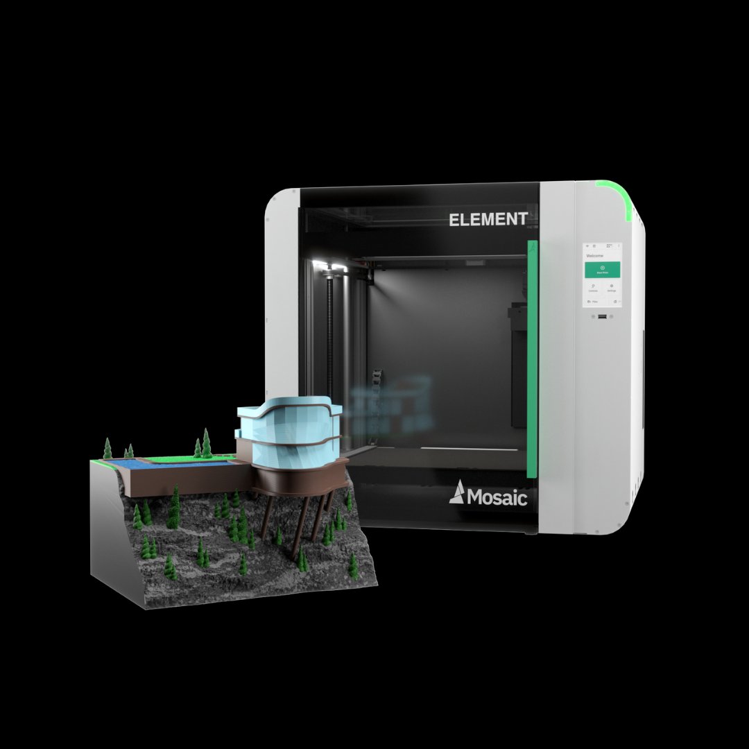 MosaicMfg's tweet photo. Meet Element &amp; Element HT. 

Best in class for performance, uptime, and productivity. 

Multi-color. Multi-material. Print up to 8 colors or materials. 

With a 14" x 14" x 14" build volume, print large parts or multiple small parts.  

Discover more:
https://t.co/AGAVKw7UiW https://t.co/s6LjlmTTCO
