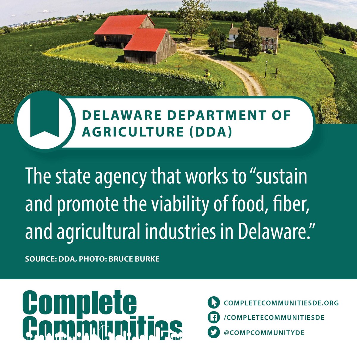 CompCommunityDE's tweet photo. This week's #TuesdayTermToKnow is "Delaware Department of Agriculture"!
Check out more terms in our glossary: https://t.co/tJMgY2HMtu
#CompleteCommunities #Agriculture @AgricultureDE https://t.co/pAXgJCsOAY