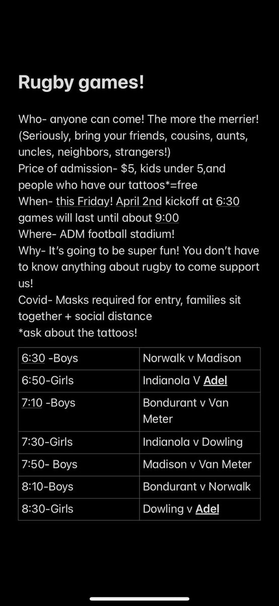 Adel Rugby Club tweet media