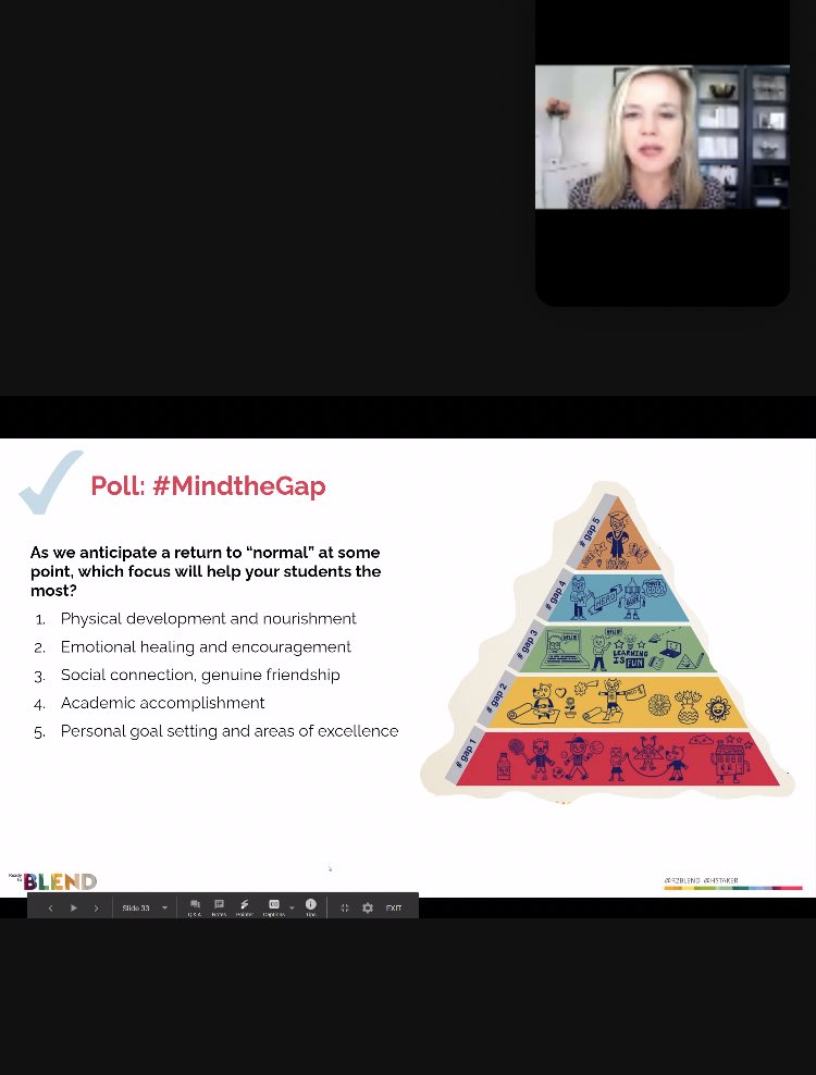 So thankful for @MichiganVirtual and @EmilySicilia and @stacey_edu for investing in their peeps and sending us to awesome #prodev like this session w @hstaker on #blendeearning from the #christenseninstitute