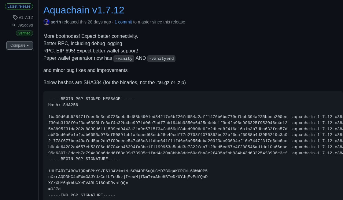 Aquachain (AQUA) tweet media