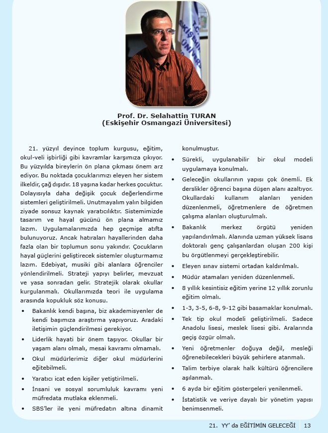 iskaraman's tweet image. 21.yy&apos;da Eğitimin Geleceği
MEB-2011 
Prof. Dr. @STURAN2100 #egt #Eğitim2023