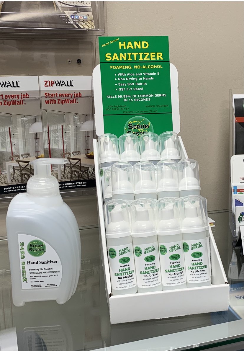 Serum Hand Sanitizer .. No Alcohol.. No Harsh Smells