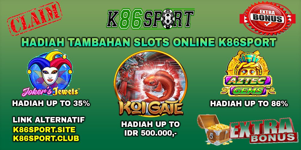 ChintyaPrinces's tweet photo. ALL EVENT SLOT K86SPORT !
✅EVENT EXTRA 3 KOIGATE
✅EVENT EXTRA WIN AZTEC GEMS UpTo 86%
✅EVENT EXTRA WIN JOKER JEWELS 35%

1 AKUN UNTUK SEMUA PERMAINAN.!
LINK DAFTAR : https://t.co/KEPMBmCwci / https://t.co/xWnH4Ho1Cq

#K86SPORT #BandarJudiOnline #Pragmatic #Habanero #JokerJewel https://t.co/nQA42StHqQ