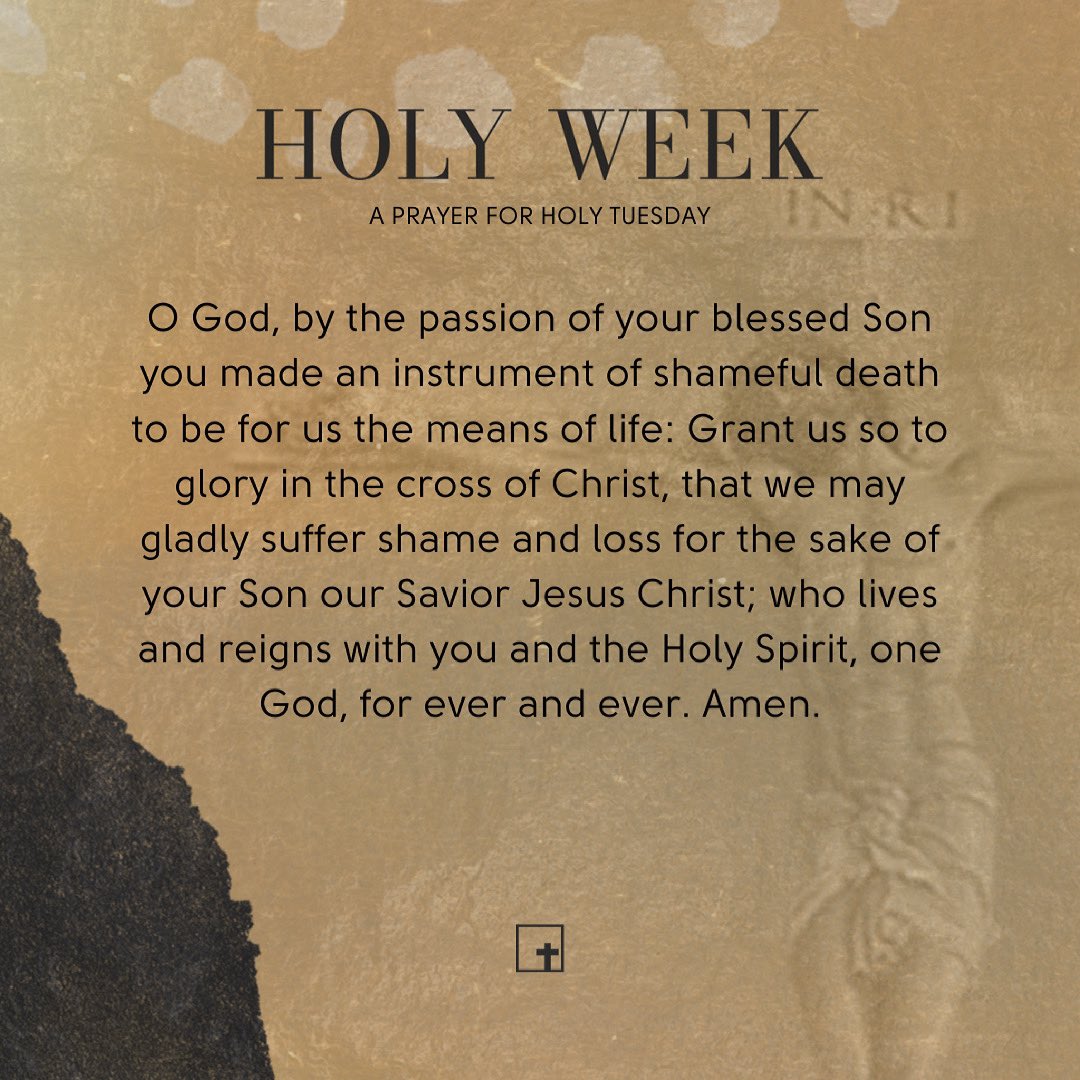 A prayer for Holy Tuesday. #holyweek