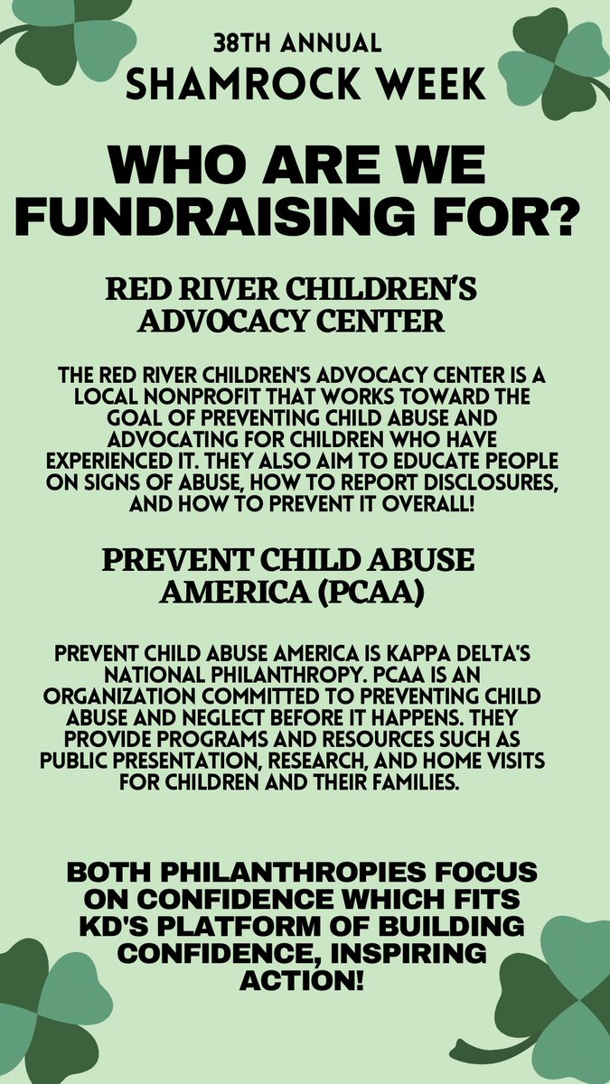 Some info on the organizations we are fundraising for! ❤️🍀