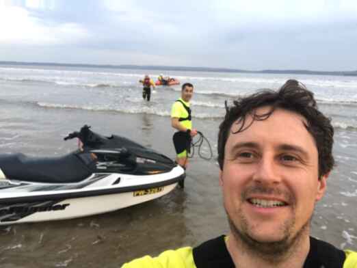 Nice evening run turned out to helping jet ski owner in distress, thanks <a href="/BurryPortRNLI/">Burry Port RNLI</a> for your quick response.