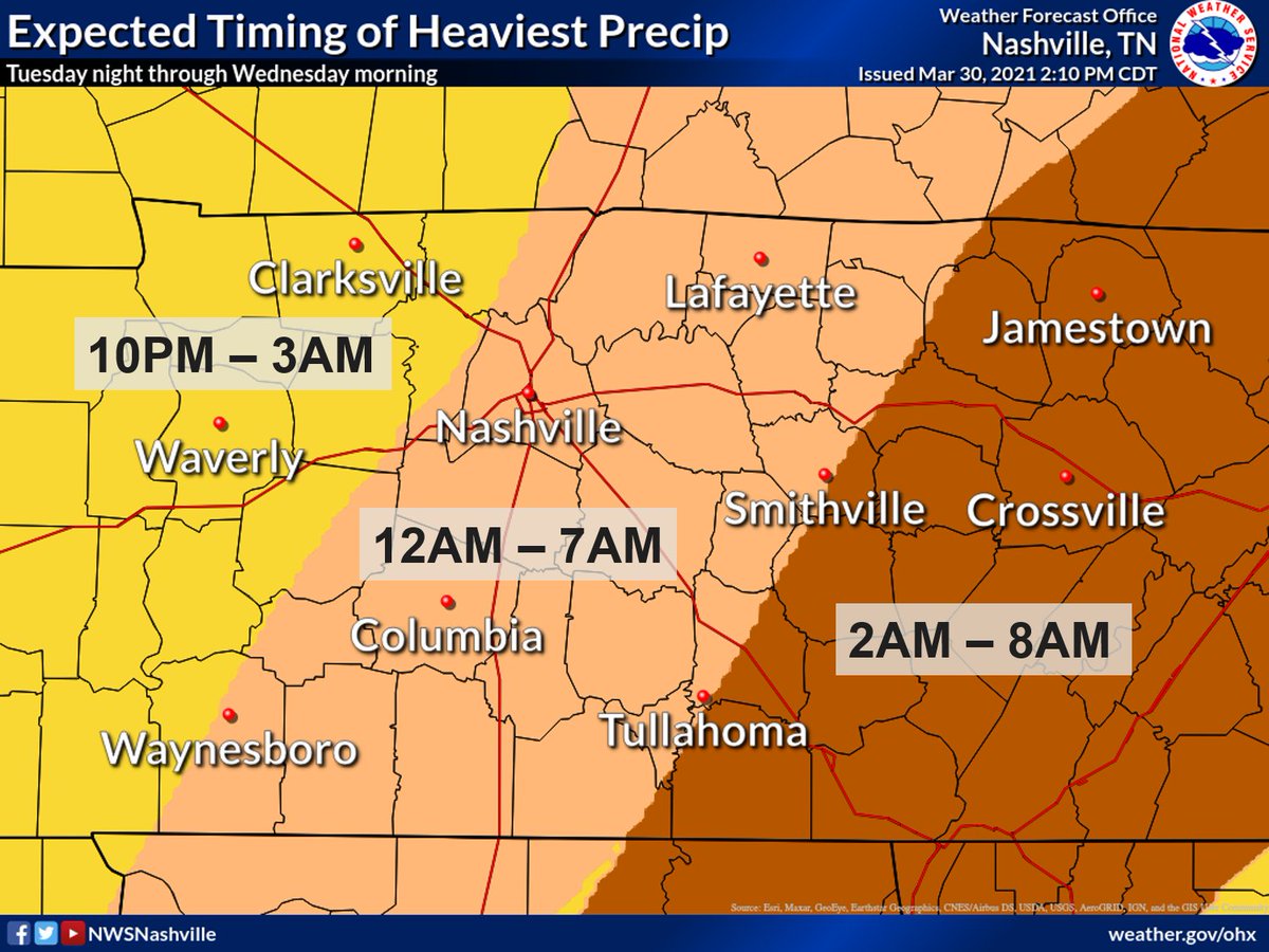 There will be some heavy showers that move through the area overnight tonight. If you plan on being out during the overnight hours, please don't drive through water covered roads.