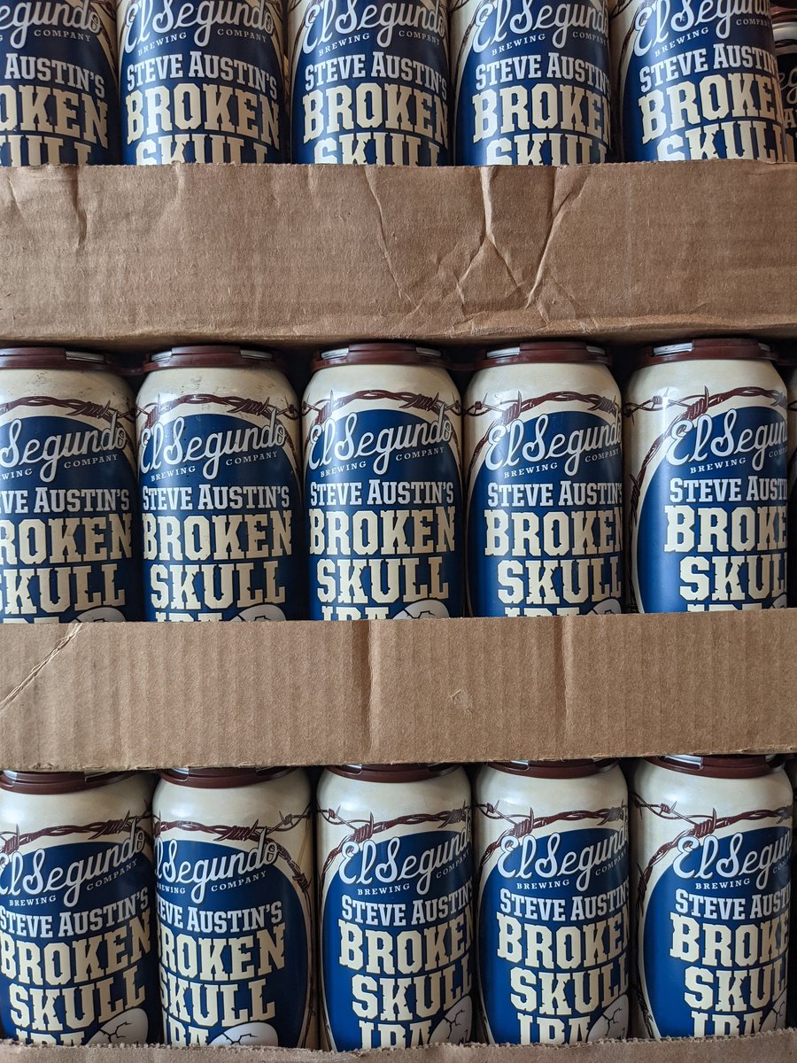 The <a href="/ESBCBrews/">El Segundo Brewing</a> and <a href="/steveaustinBSR/">Steve Austin</a> Broken Skull IPA is back in stock!!

First person to tag us <a href="/cbc_southcity/">CBC South City</a> in their own video smashing some #BrokenSkull beers on their face gets a 4pk on me! Local pickup at South City only.

#BrokenSkullChallenge #hellyeah