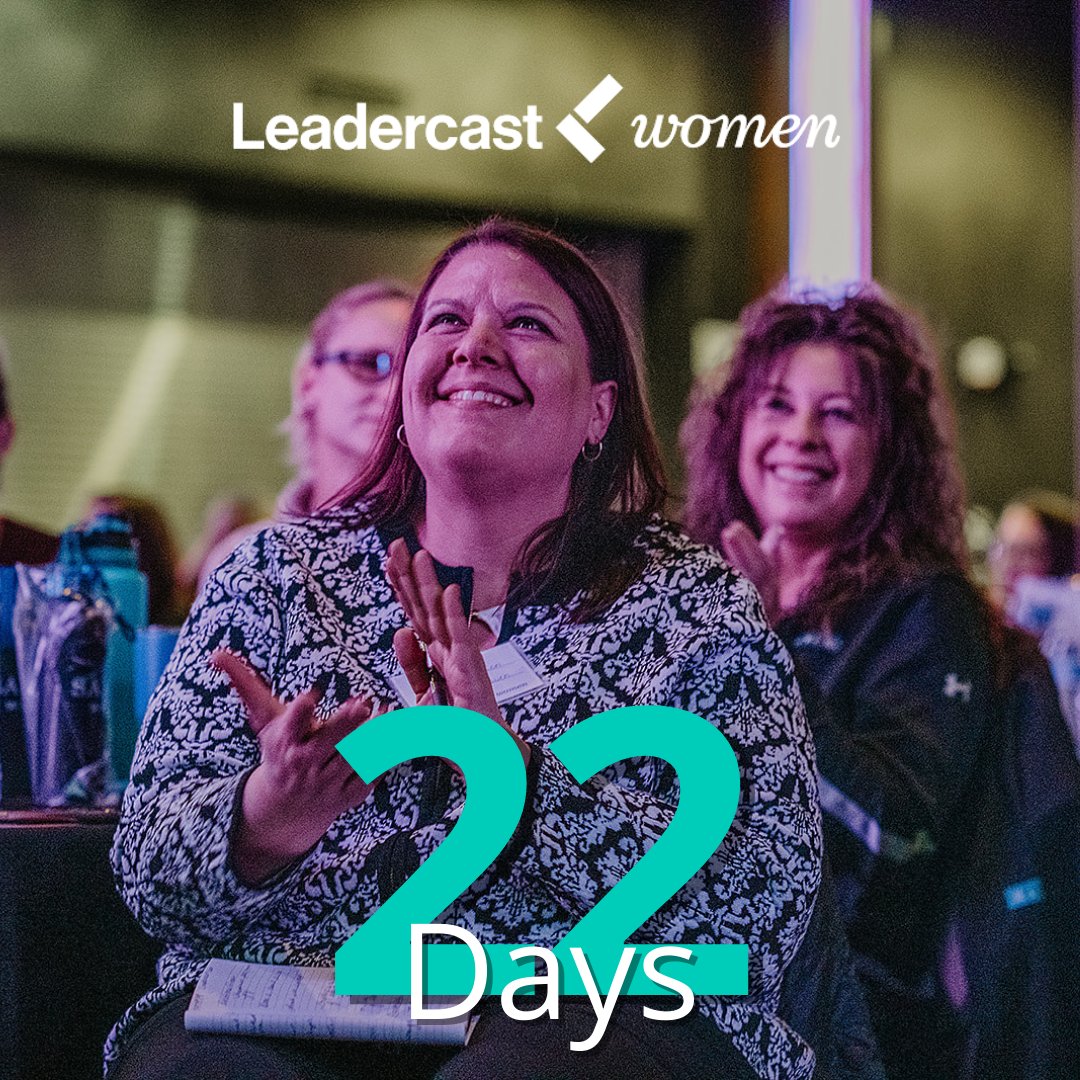 LeadercastSF's tweet photo. GET EXCITED because it's 22 DAYS until Leadercast Women 2021!! 

Do you have your ticket?

Tickets: https://t.co/PcLayRME0n https://t.co/IirYuI3v6C