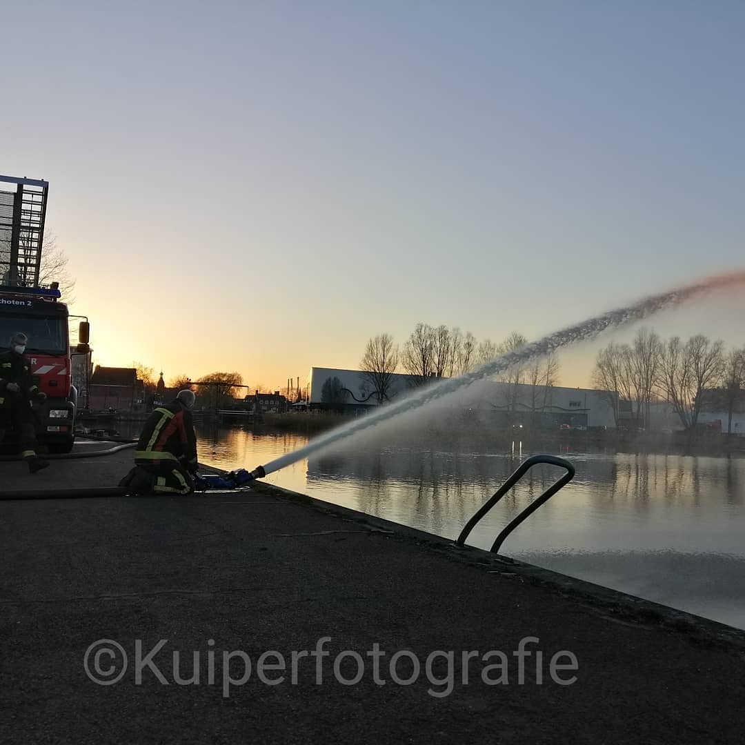 Melding brandweer Renselkade Winschoten inzake brandalarm