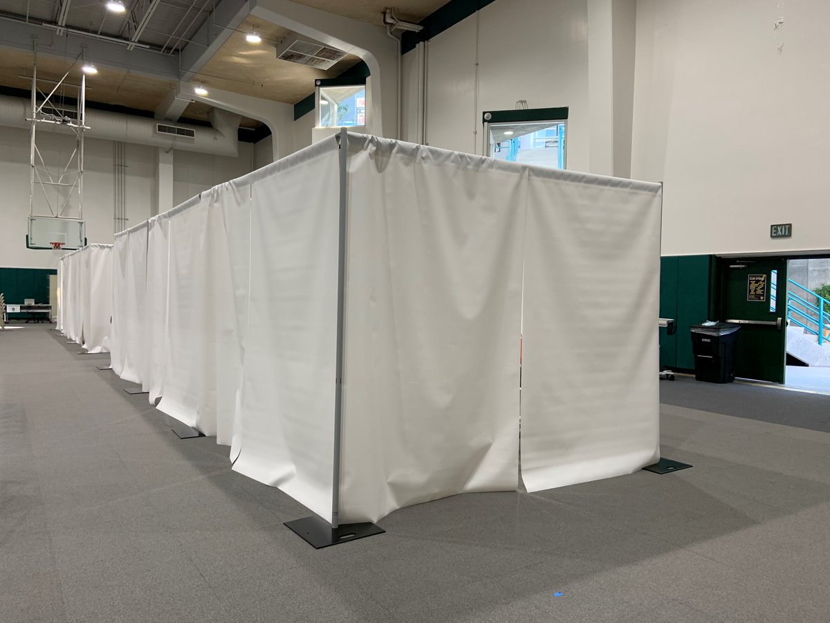 PipeAndDrapeOn's tweet photo. With more and more states expanding #vaccine eligibility, we're here to help you create vaccination stalls easily and affordably, without any permanent construction required (White vinyl available by request):

https://t.co/K8RKOgNUBN

#SafetyPartitions #CovidVaccine #Booths https://t.co/ivTFPxEF6F