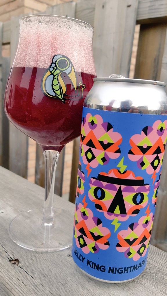 Van_Man76's tweet photo. Thank you #Jebuz or should I say #Satan! for @bellwoodsbeer Jelly King Nightmare, a BlackBerry, Black Currant, Lactose, Sour, MFing_IPA #JuiceBomb from Hell🔥🔥🔥

#BeerOClock #CraftBeer #CANCraftBeer #TopBrewsTues #SourIPA #tuesdaymotivations #Tuesday #ItsGoodToBeTheKing 
🍻❤🍻 https://t.co/rKEzlompXh