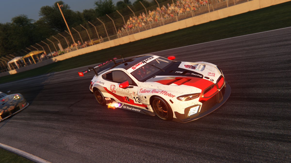 FpsFuel's tweet photo. Que bien lo pasamos en la resistencia de 10H Road America de @SimuRacer
Nos vamos con un gran sabor de boca quedando 4º y rozando el podio, después de algunos incidentes.
Gracias a los integrantes @tinkercatalm y a Xikityn por ayudar con los setup a pesar de no poder correr. https://t.co/Hsi0T5W6fw