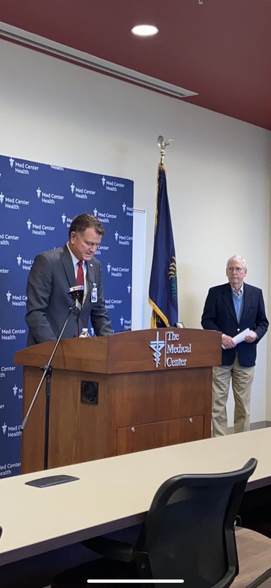 rgsowell's tweet image. It has been a pleasure working with ⁦@LeaderMcConnell⁩ over the past three decades on federal healthcare policy.  It was an honor today to host him once again ⁦@MedCenterHealth⁩ .  Thank you Senator for all you do in support of Kentucky’s healthcare providers!