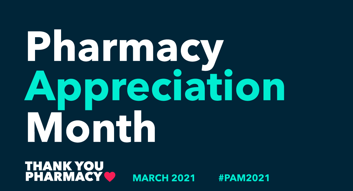 Pharmacy Appreciation Month is coming to an end but the appreciation doesn’t stop! Next time you are at your local #pharmacy take a few moments to say #ThankYouPharmacy to your pharmacy team and learn more about all the ways they can help you manage your health. #PAM2021