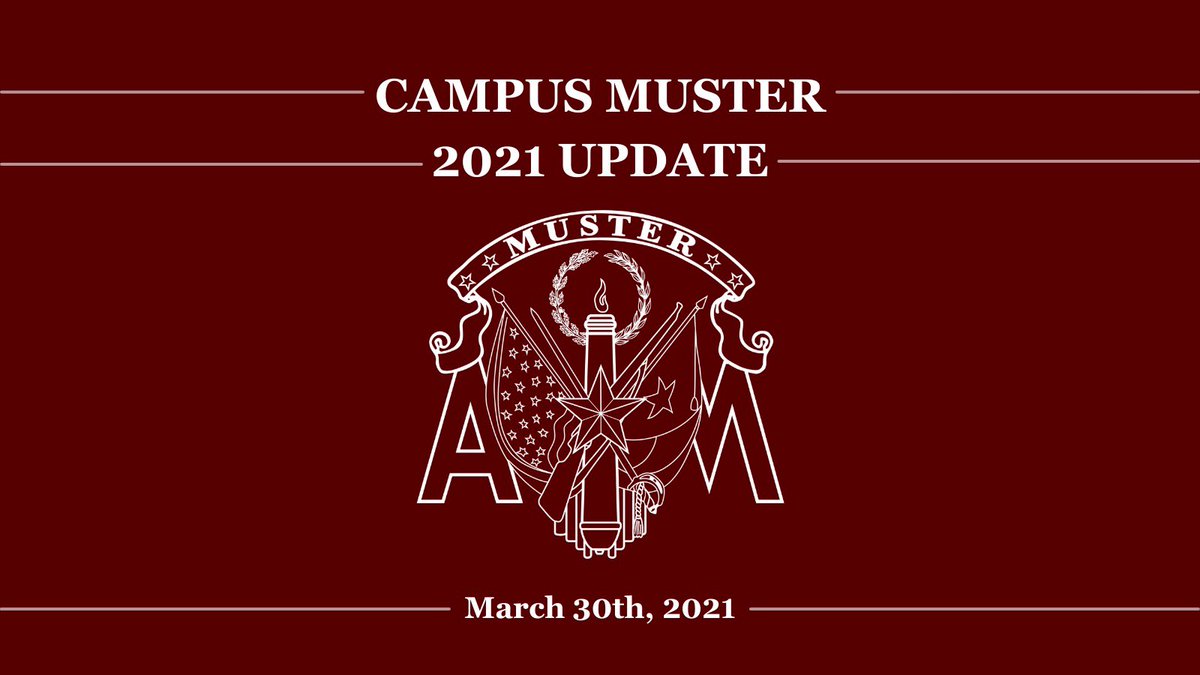 AggieMuster's tweet photo. Due to COVID-19, public access to this year’s ceremony, streamed live from Reed Arena, will be hosted exclusively in Kyle Field. The gates of Kyle Field will open at 5 p.m.  The Campus Muster Ceremony will begin at 7 p.m. CST. For more information visit the link in our bio. https://t.co/l3AD4KCdZl