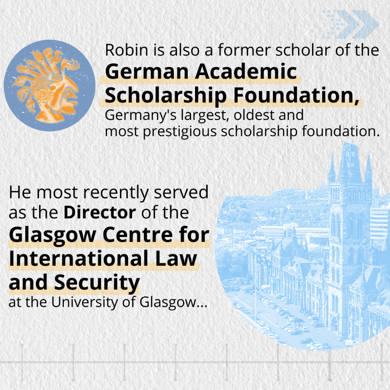 UNIDIR's tweet photo. We are excited to welcome UNIDIR's new Director, Robin Geiss, who officially starts today — join us in giving him a warm welcome!