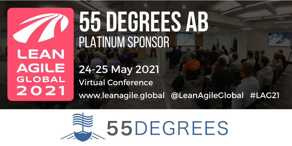 55DegreesAB's tweet photo. We can't wait to see everyone at @LeanAgileGlobal in May. Stop by our virtual booth to share stories and chat about how you can get more done with less stress. Oh, and don't forget to check out the talk from our co-founder, @EverydayKanban, while you're at the conference. #LAG21 https://t.co/eEF2XEuGwP