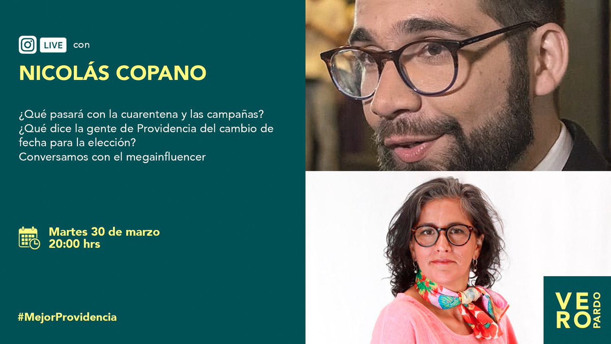 Junto al mega influencer <a href="/copano/">Nicolas Copano</a> queremos leerte y por supuesto conversar. Qué crees que debería pasar con las campañas y las cuarentenas? 
Encontrémonos a las 20 horas!
