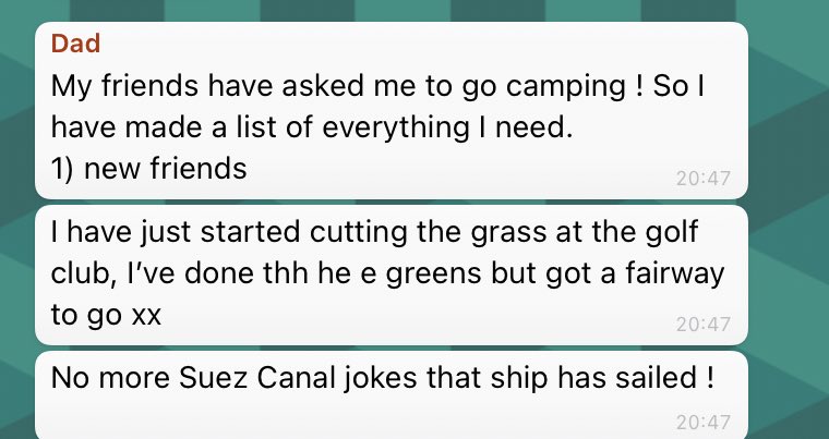 My Dad has discovered he can ask Siri for jokes and he’s become fucking relentless 😂