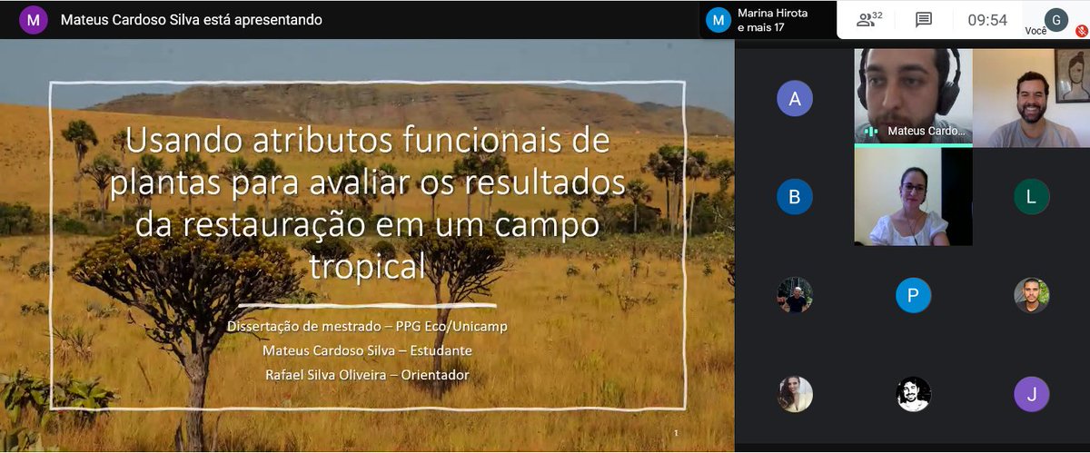 Mateussilvabio's tweet photo. So glad by getting accepted in my master's final exam "using plant traits to assess restoration outcomes in a tropical grassland" 🎉 it has been a long way but I'm proud of the product I and my coauthors came up 💪🏼 huge thanks to everyone involved 🙏 #MScDone https://t.co/QW1q5WO1eY