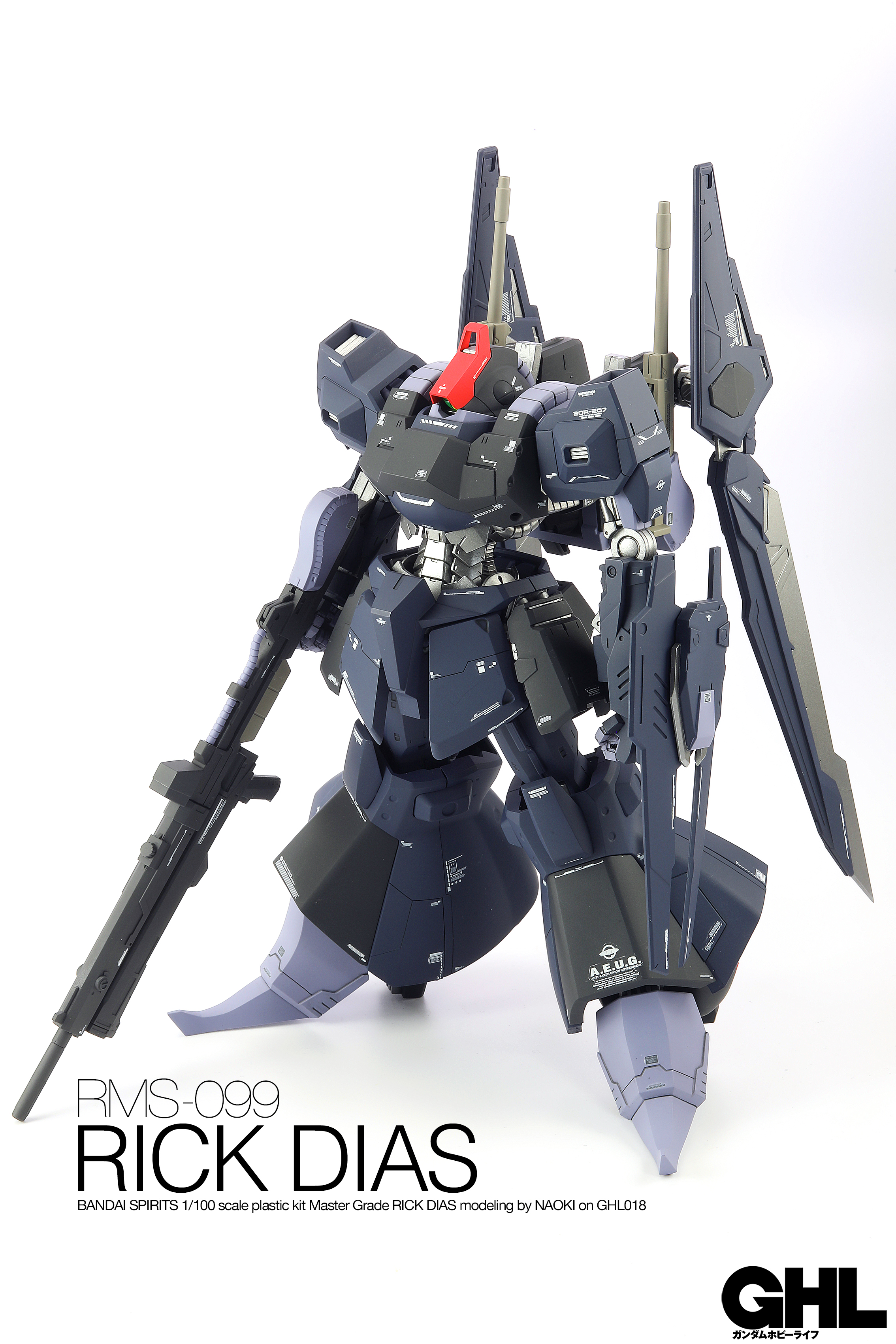 Naoki Titanomachia準備中 おしらせ２ 本日発売 ガンダムホビーライフ 018 前回の予告どおり 師弟対決に参加しています お題はリックディアス 自分はビルドシリーズでデザイン担当させていただいたキットのパーツを流用して仕上げてみました 三者三