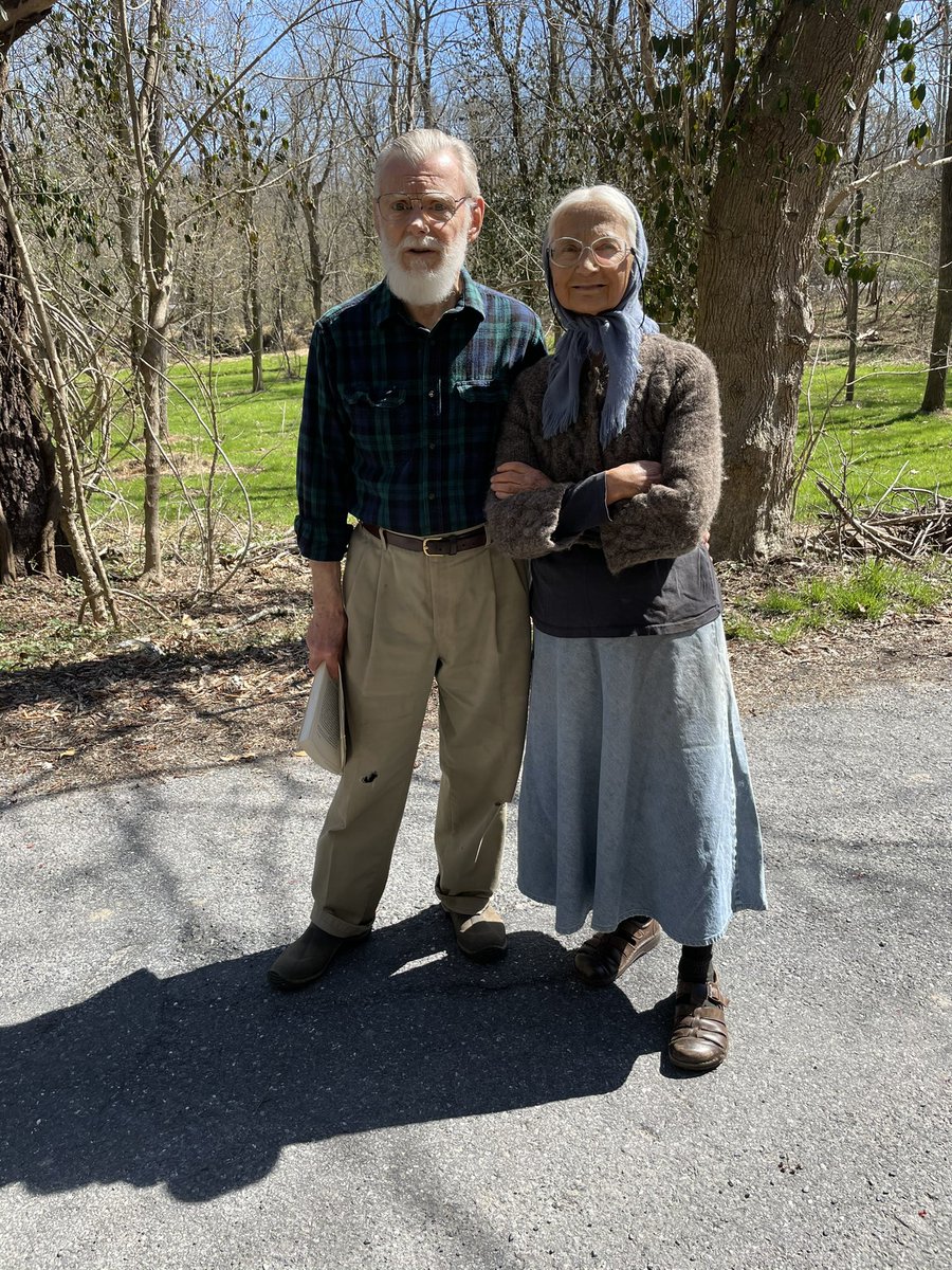 I met this couple today along a creek in northern MD. In a week I will be in a town in Lancaster County PA where they used to live with an old Mennonite family they haven’t communicated with for years. I said I’d drop by to tell they are well. They thanked me.