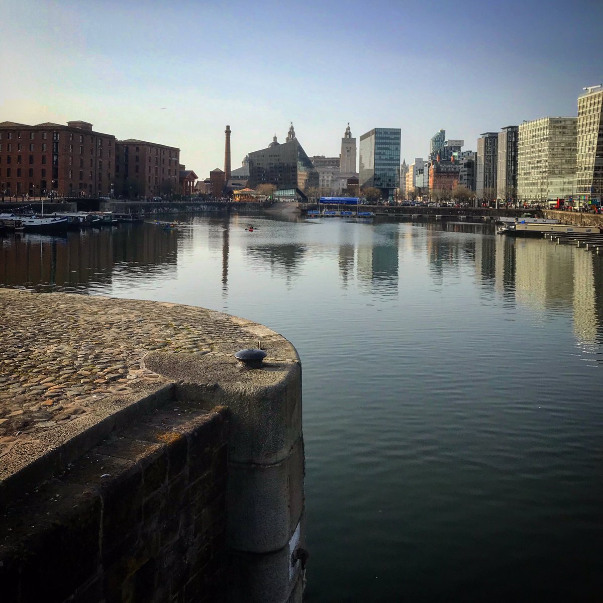 Albert Dock early evening walk.  Feels good to get outdoors for a couple of hours #walk #outdoors