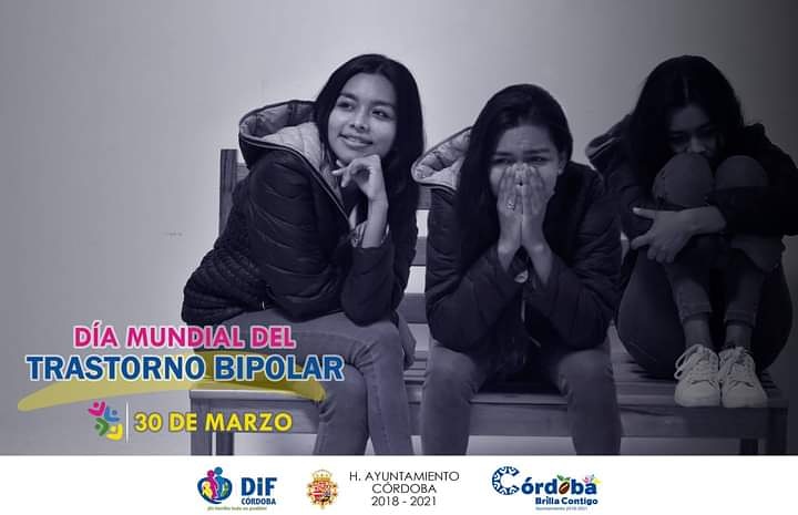 DIFCordoba's tweet photo. #30Mar Día Mundial del Trastorno Bipolar
Una enfermedad mental que produce cambios abruptos de temperamento.

En este día tebinvitamos a sensibilizarnos y visibilizar la enfermedad mental para una mejor integración en nuestra sociedad. https://t.co/T4WeqANnYE